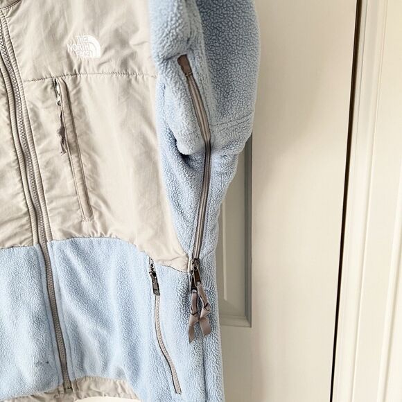 The North Face Womens Denali Polartec Fleece Zip Jacket Blue/Gray Size Medium - Picture 7 of 14
